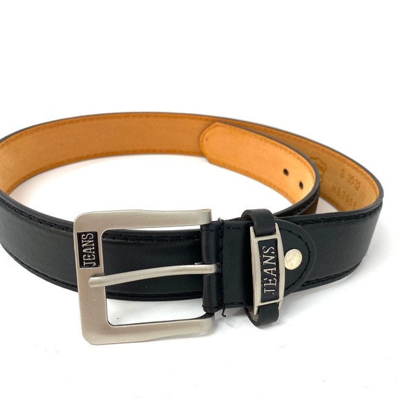 😳SALE😳 Men’s Belts Real Solid Leather Dress Casual Black - Picture 2 of 6